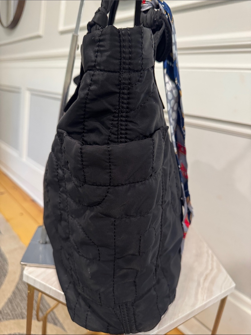 Marc Jacobs Bag Large Standard Supply Logo Stitched Black Weekender Travel Tote - Picture 8 of 17